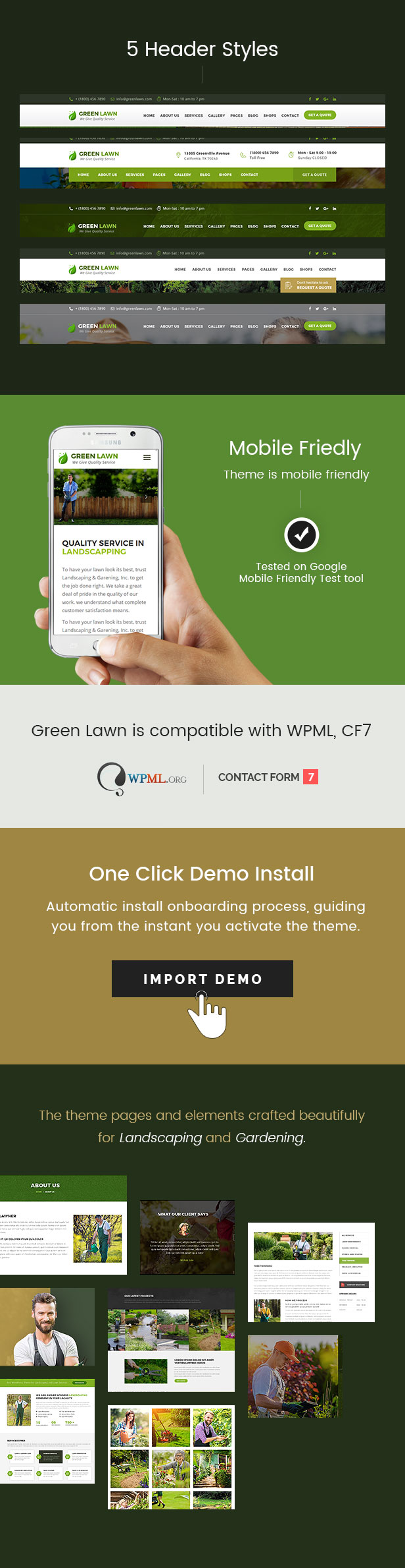 Green Lawn - Landscaping WordPress Theme - 2