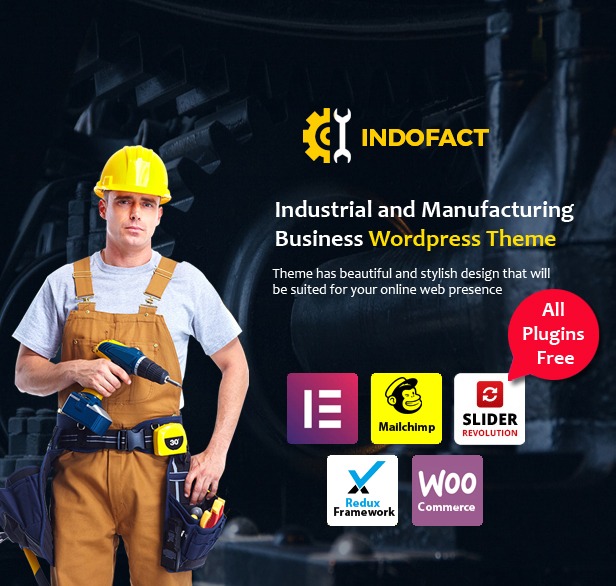 Indofact - Chủ đề WordPress về công nghiệp và nhà máy - 1
