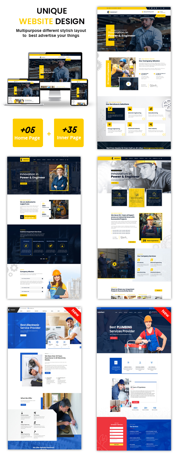 Indofact - Chủ đề WordPress về công nghiệp và nhà máy - 2