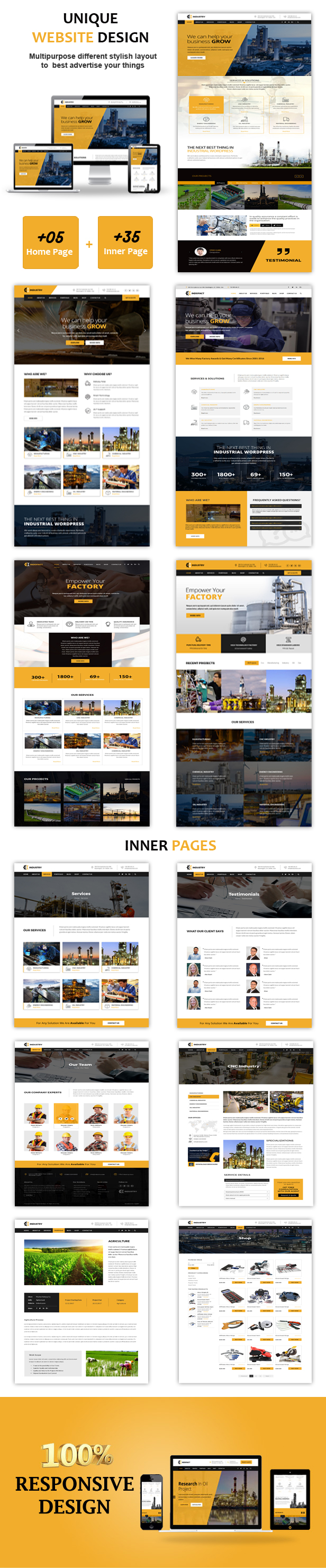 Indofact - Industry and factory WordPress Theme - 2