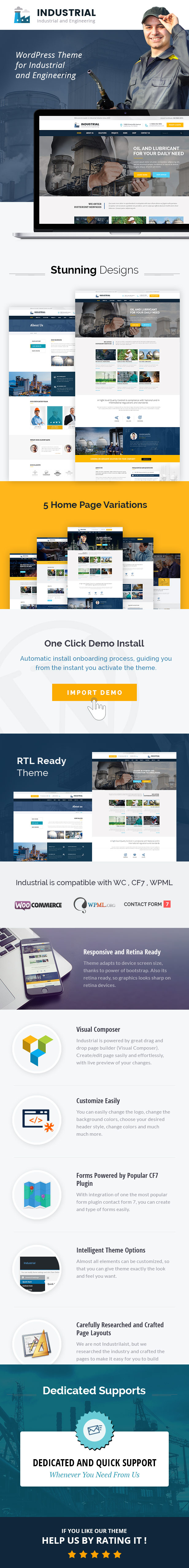 Industrial - Industry and Engineering WordPress Theme - 3