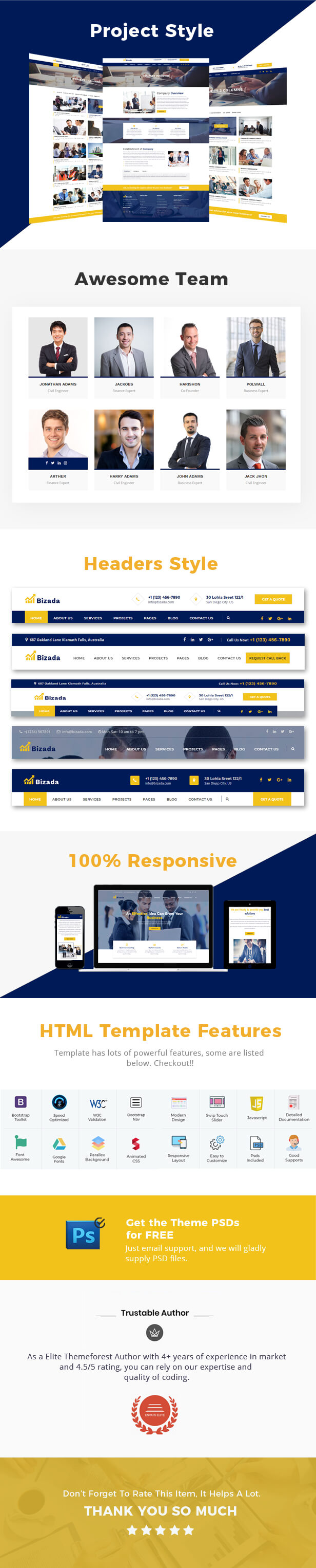 Bizada – Business Consulting HTML Template - 2